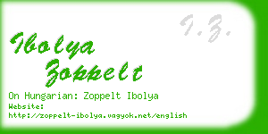 ibolya zoppelt business card